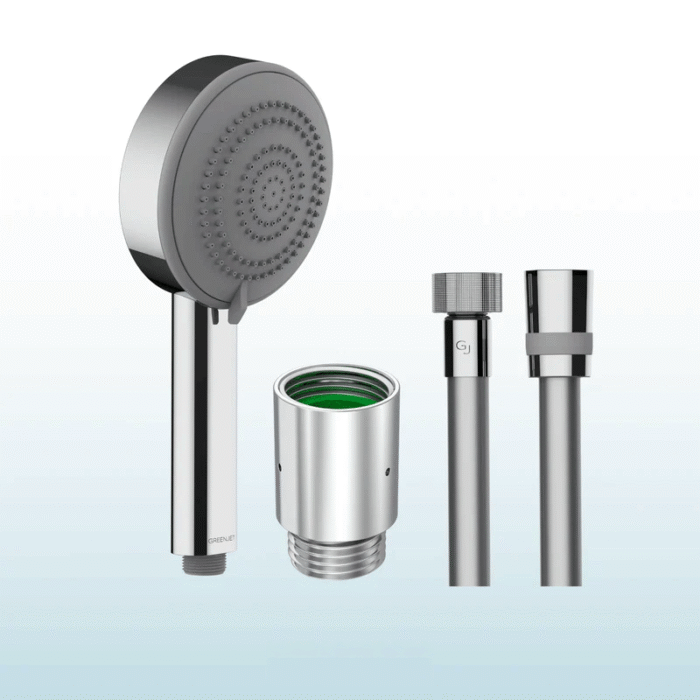 GRIFFIN-water parking nozzle complete set with shower hose and hand shower 110mm